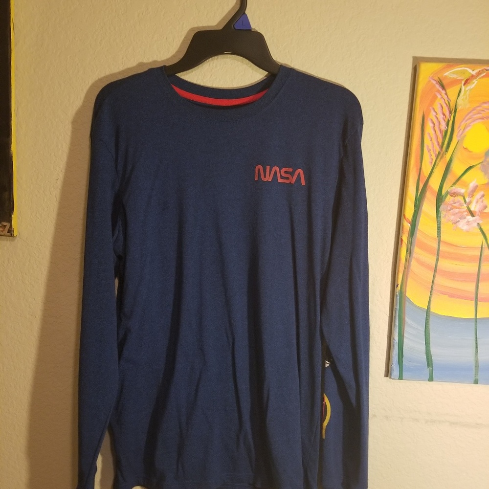 Blue Nasa Long Sleeve Shirt